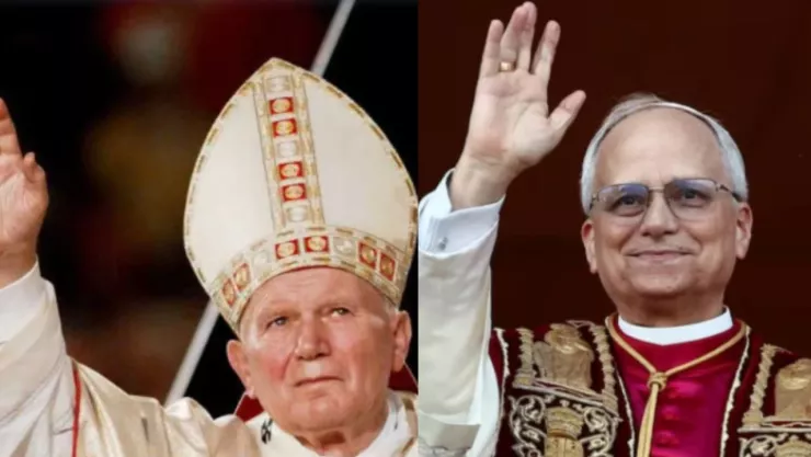 ¿El Papa León XIV se parece a Juan Pablo II Las similitudes entre los pontífices