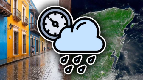 ¡Campeche! Está es la hora EXACTA en que se esperan lluvias HOY, sábado 8 de noviembre de 2025