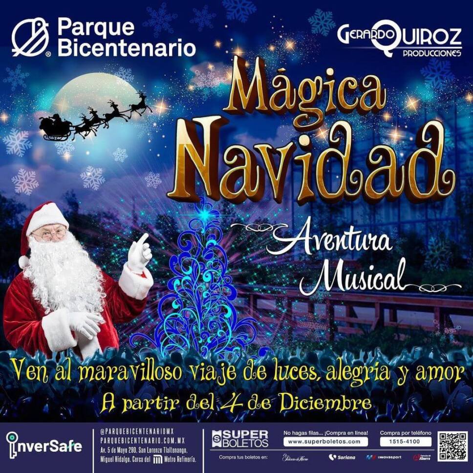 magica navidad parque bicentenario