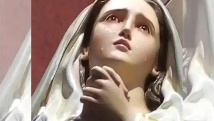 Feligreses ven llorar a Virgen La Dolorosa en Xmabén, ¿Qué significa?