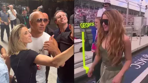 GP de Miami: Shakira, Vin Diesel y otras celebridades en la carrera de Checo