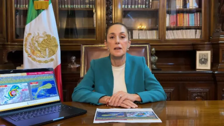 Sheinbaum alerta a la población de Yucatán por inminente llegada del huracán “Milton”