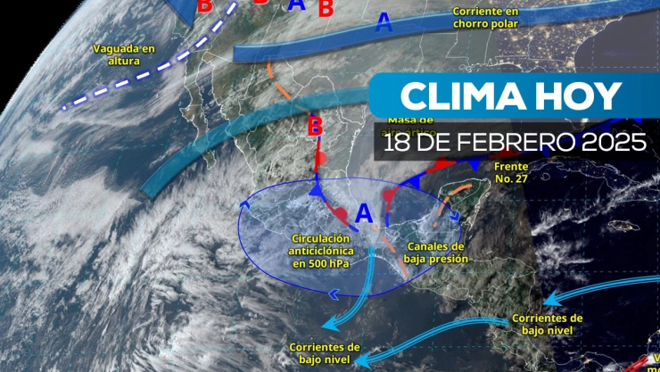 Consulta el clima en México para el 18 de febrero de 2025