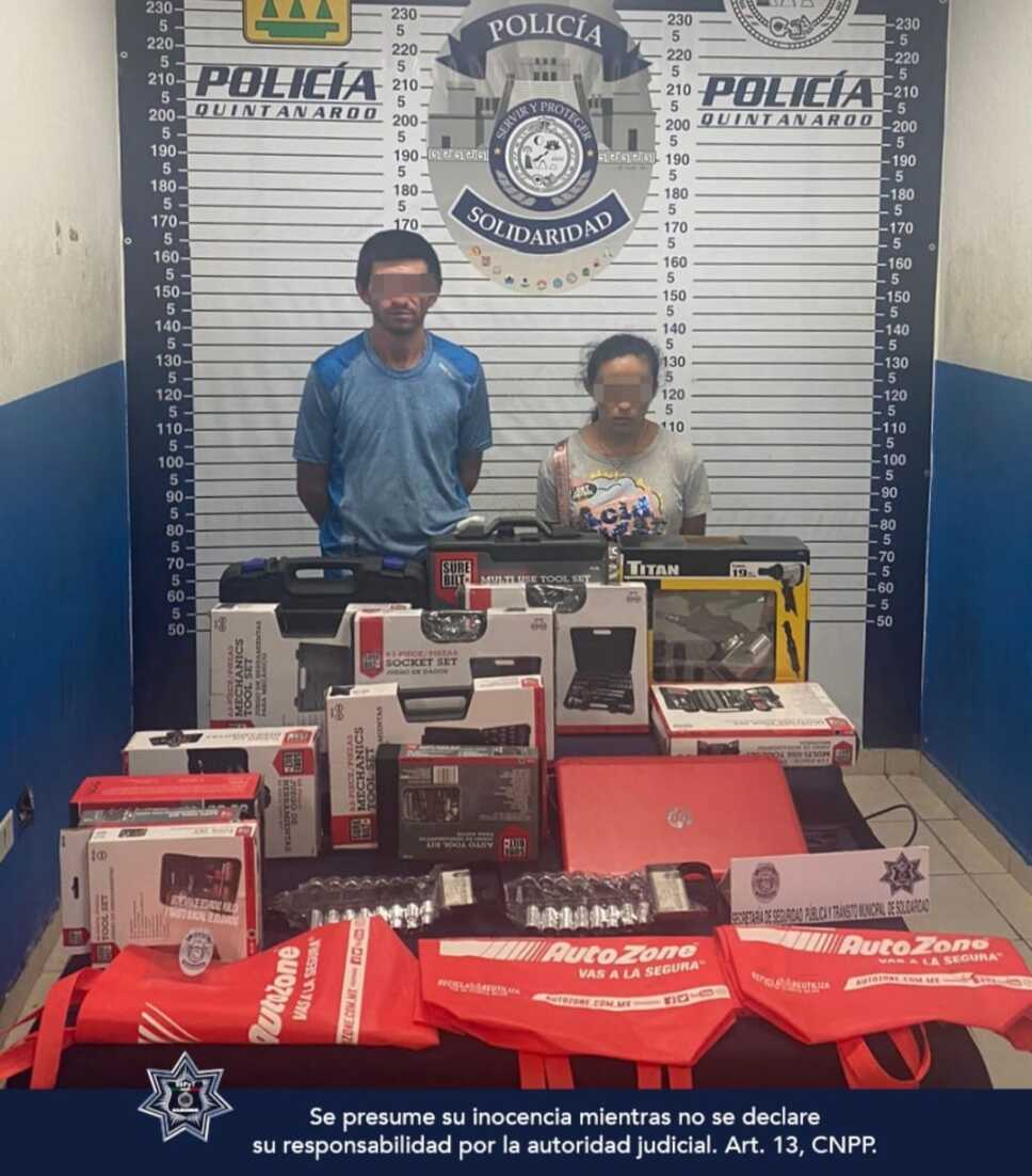roban tienda en playa del carmen son apresados