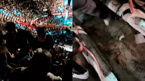 VIDEO | Captan enorme nido de cucarachas en pleno concierto de Christian Nodal