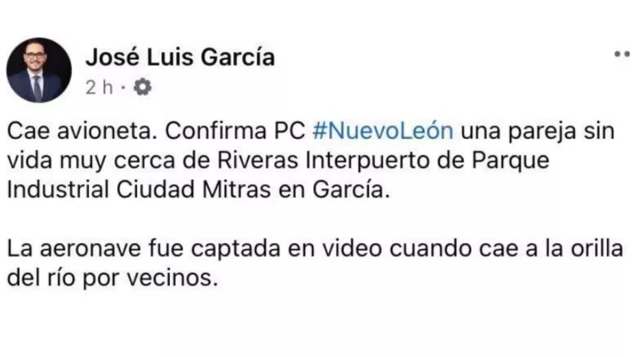 José Luis García informaba sobre el trágico accidente sin saber que se trataba de su exesposa.