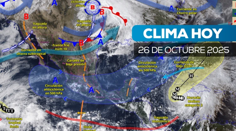 Clima México: Frente frío 10 provocará lluvias y fuertes vientos en el norte y sur del país