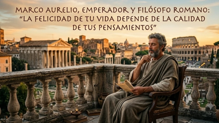 Marco Aurelio, emperador y filósofo romano: “La felicidad de tu vida depende de la calidad de tus pensamientos”