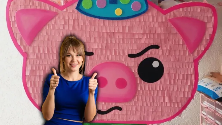 5 diseños de piñatas caseras de Hoggie, el cerdito de Plim Plim; ideales para los cumpleaños de los niños