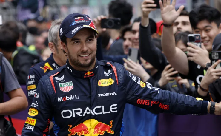 Checo Pérez al terminar el GP de China