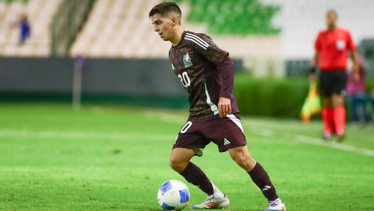 Xavier Biscayzacu con la Selección Mexicana Sub-20