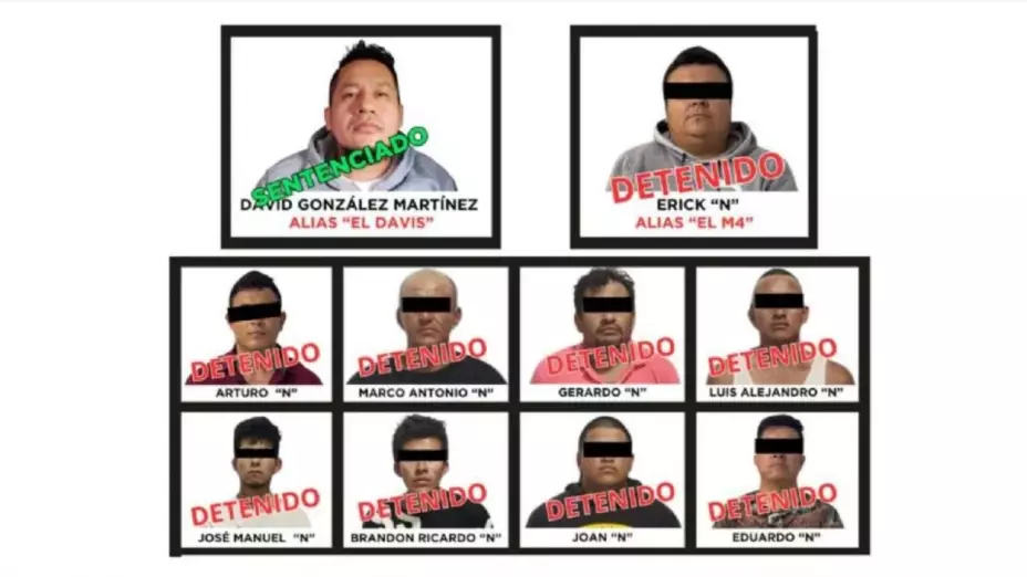 Erick “N”, alias “M4", asumió el liderazgo después de que su jefe, “El Davis”, fuera detenido en 2021 y sentenciado a 62 años de prisión por homicidio