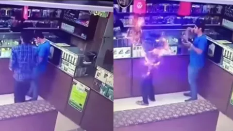 hombre muere envuelto en llamas