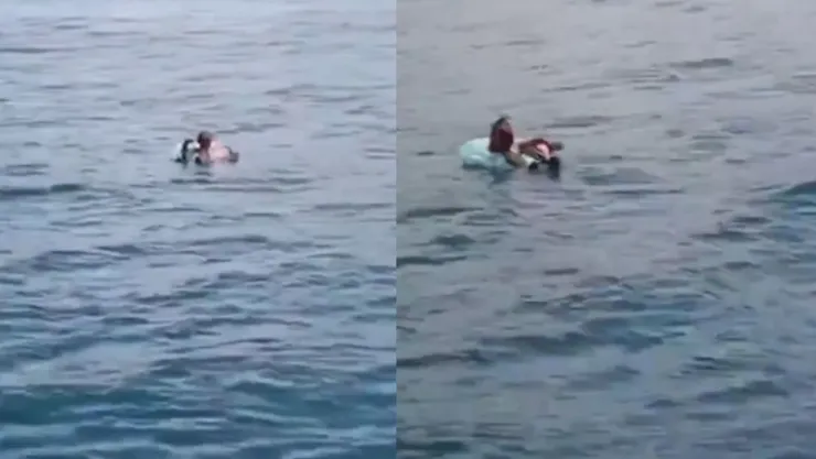SE QUEDA DORMIDO EN MAR