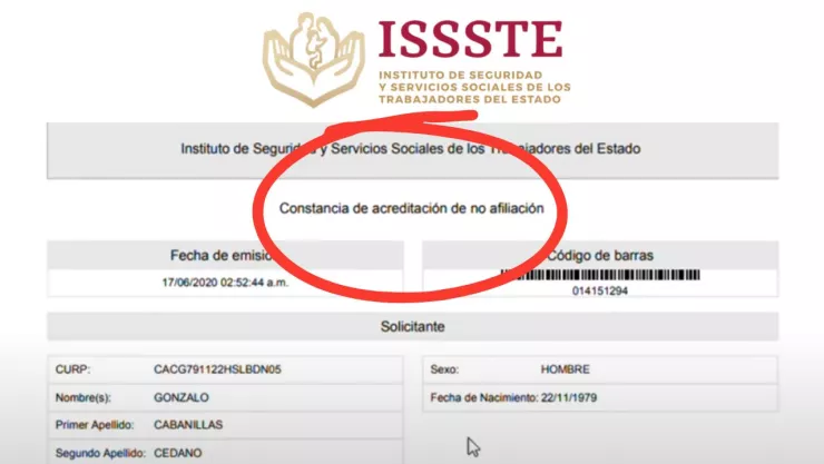 Así puedes tramitar tu constancia o acreditación de no afiliación del ISSSTE