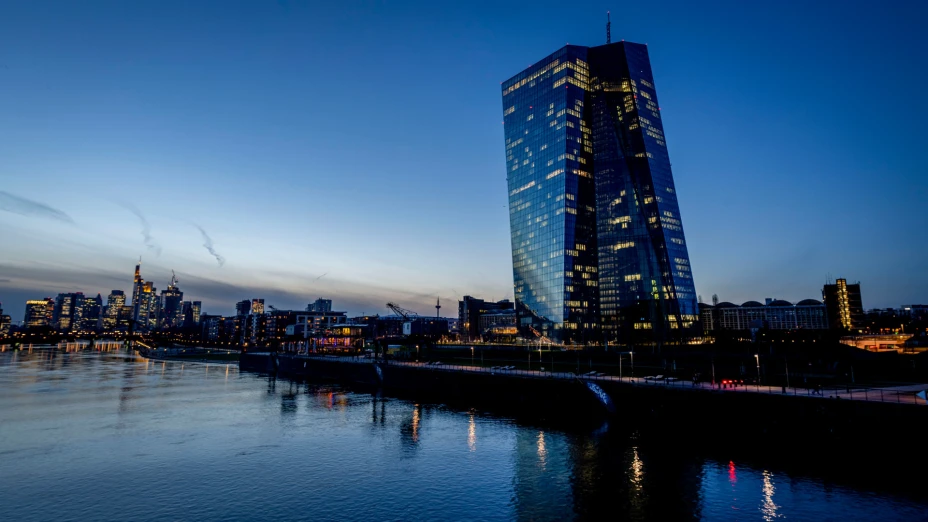 Vista del edificio del Banco Central Europeo en Fráncfort, Alemania