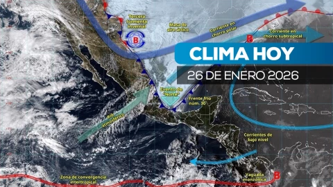 Clima lunes 26 de enero