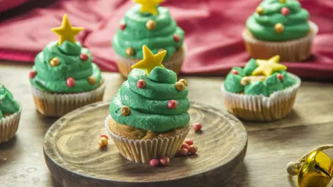 Cupcakes navideños