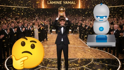 Inteligencia Artificial revela cuántos balones de oro ganará Lamine Yamal en su carrera