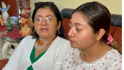 Melina Gómez y su hija Fanny del Carmen