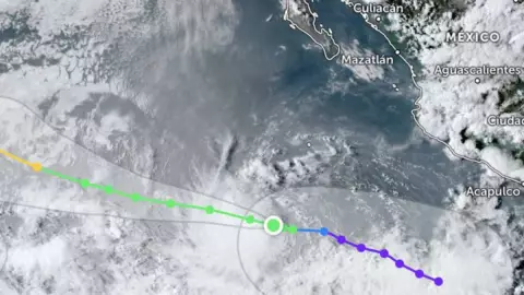 Trayectoria EN VIVO de la Tormenta Tropical Gilma ¿Qué estados amenaza en su ruta?
