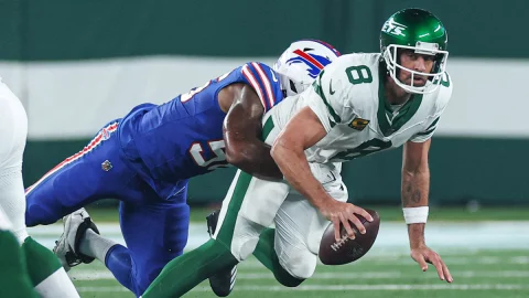 Aaron Rodgers con los Jets