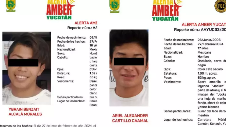 Alerta Amber_ Localizan a dos menores reportados como desaparecidos en Yucatán