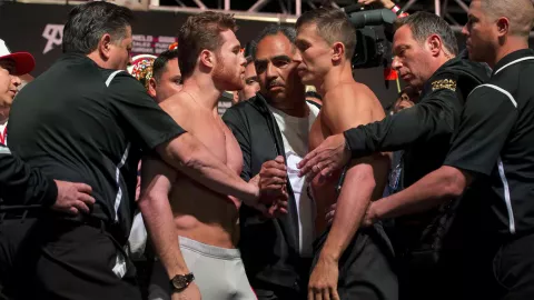 Pesaje de la pelea Canelo vs Golovkin