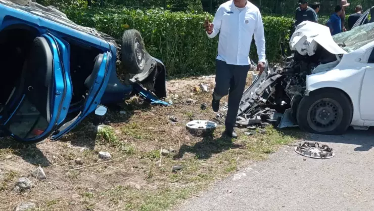 Se registra fuerte accidente en la carretera federal 307 tramo Tulum-Playa del Carmen HOY miércoles 12 de marzo.jpg