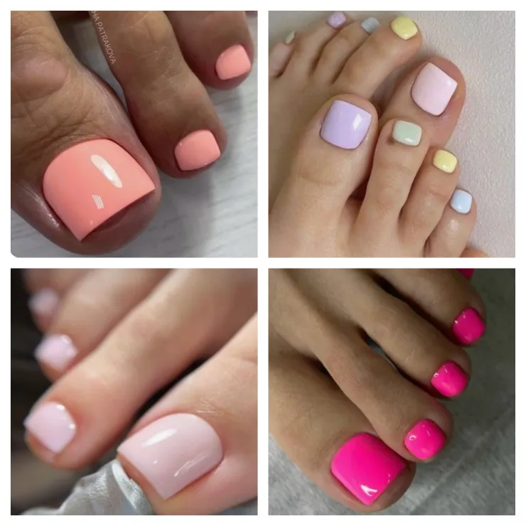uñas de pies en tendencia