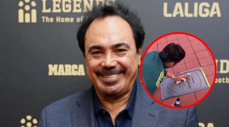 Hugo Sánchez reconoce acto de aficionado mexicano en Madrid y hace lo impensable