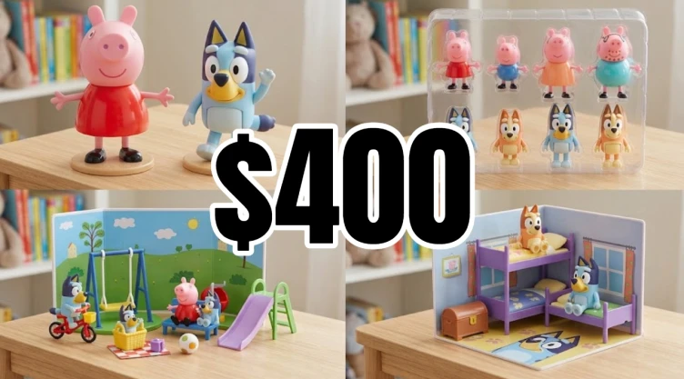 4 juguetes de Bluey y Peppa Pig que cuestan menos de 400 pesos y son hermosos