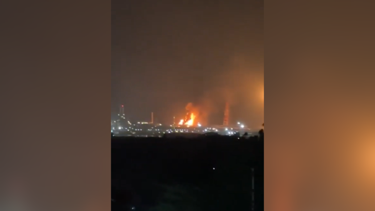 Incendio en refinería de Oaxaca