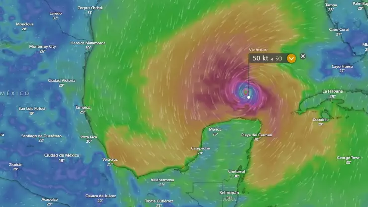 Huracán Milton_ Yucatán alertas de ALEJAMIENTO, Naranja y Amarilla
