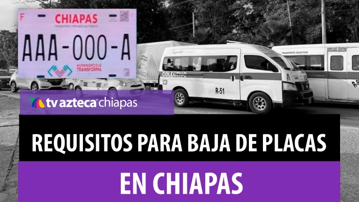 Baja placas Chiapas