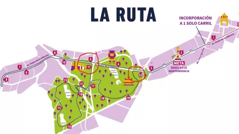 Ruta medio maraton CDMX