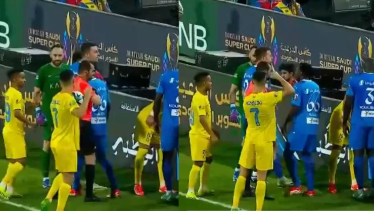 VIDEO ¡Enfurece! Cristiano Ronaldo amaga con golpear al árbitro tras ser expulsado