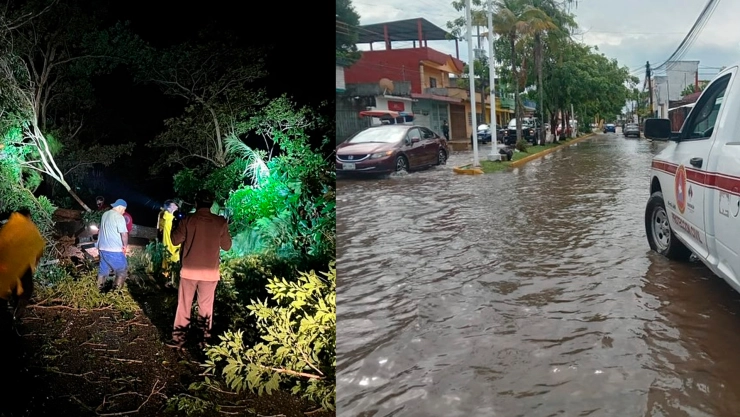 Protección Civil atiende daños por lluvias en Tabasco; recomiendan precaución al conducir