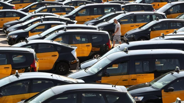 huelga españa taxis