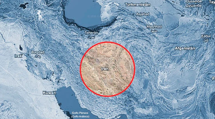 Mapa de Irán donde se resalta el territorio