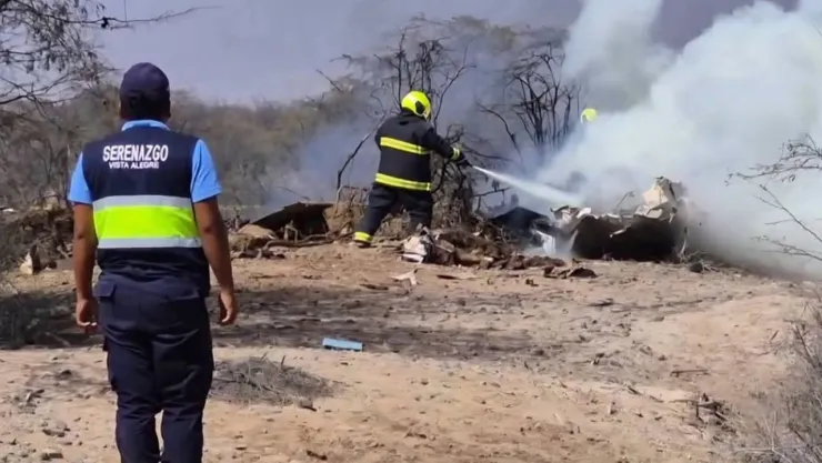 VIDEO: Captan desplome de avioneta tras accidente cerca de Nazca; sin sobrevivientes