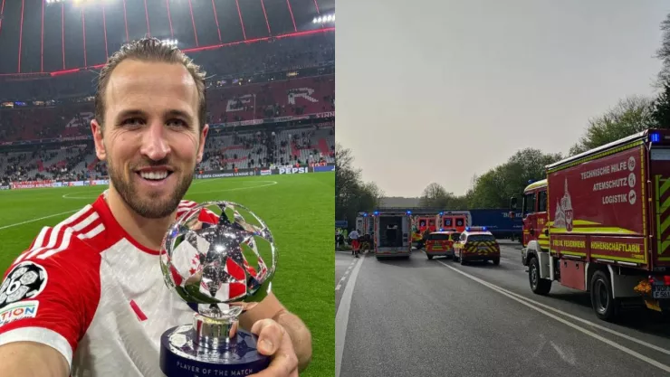¡Fuerte accidente involucra a Harry Kane! Sus hijos resultaron heridos