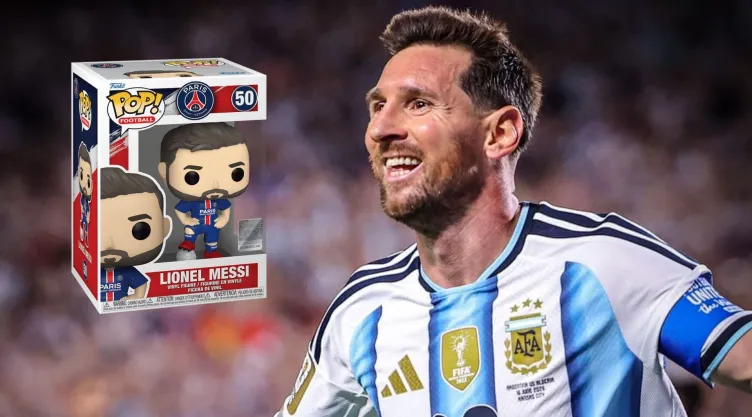 Tres Funko de Messi para coleccionar