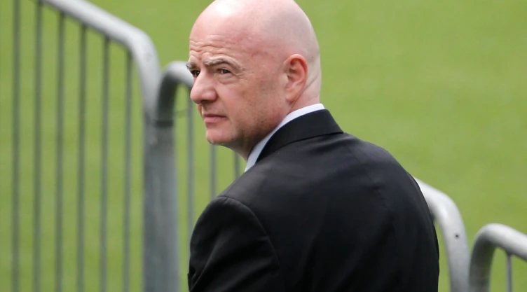 Gianni Infantino en velorio de Pelé
