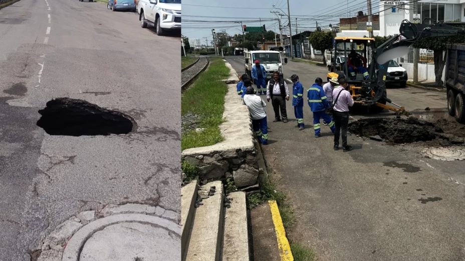 Socavón en Irapuato