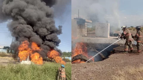 Incendio consume respiraderos del Río de los Remedios.