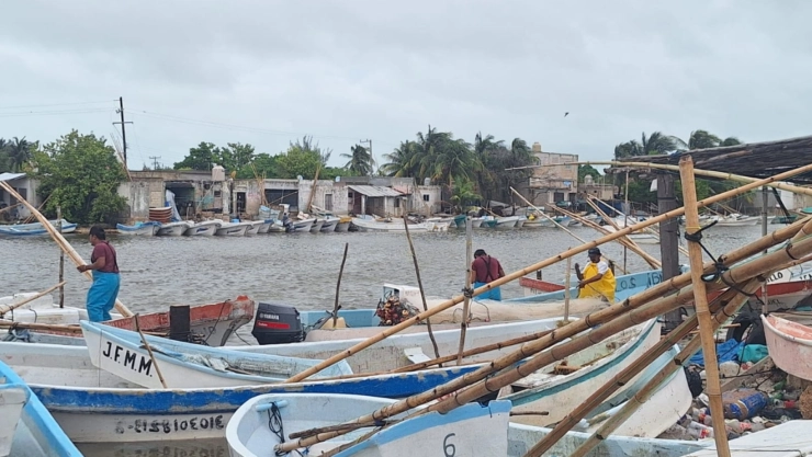 ¡Toma precauciones! Anuncian cierre de puertos en Progreso, Yucatán por Frente Frío No. 28