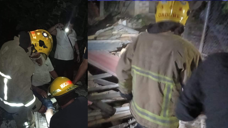 Abuelito colpaso vivienda Tuxtla