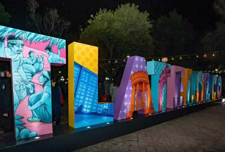 Colocan letras monumentales de Tlatelolco, como si fuera pueblo mágico