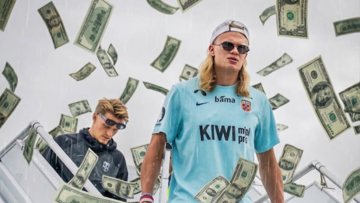 Sorprendente a cuánto asciende la fortuna de Erling Haaland a sus 25 años